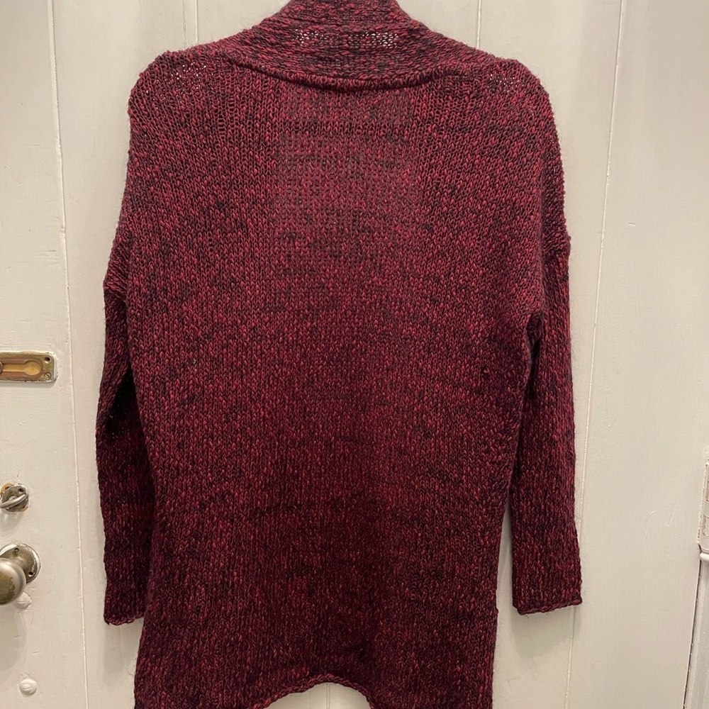 Talula | Burgundy Merle Open Cardigan - Picture 4 of 4